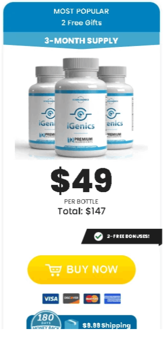 iGenics Vision supplement Price